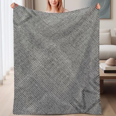 Couverture polaire douce 60x80 pouces, accessoire indispensable pour lit, canapé, voyage, camping (1/4)