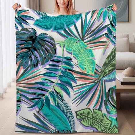 Couverture polaire moelleuse 60x80 pouces, pour lit, canapé, voyage, camping et décoration (1/4)