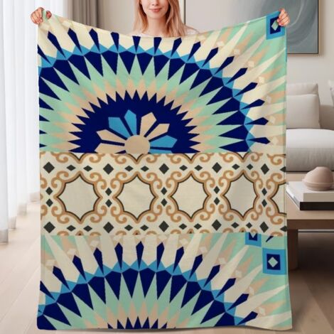 Couverture polaire moelleuse compacte 60x80 pouces, usage domestique, canapé, voyage, camping (1/4)