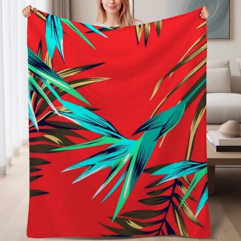 Couverture polaire ultra-douce portable 60x80 pouces, pour lit, canapé, voyage, camping et décoration (1/4)