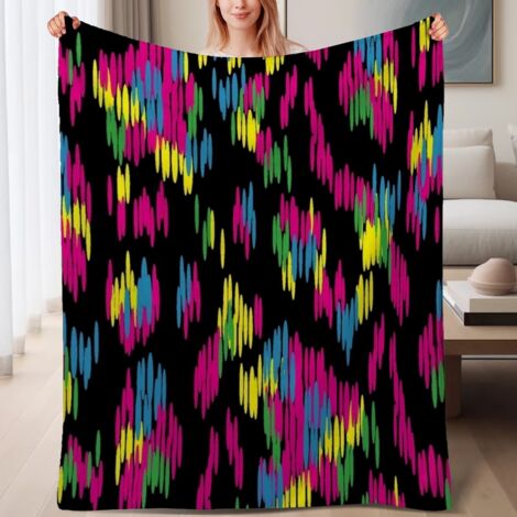 Couverture polaire ultra-douce adaptable 60x80 pouces, parfait pour lit, canapé, voyage, camping (1/4)