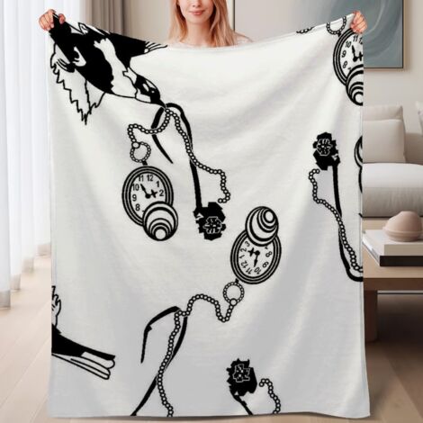 Couverture polaire moelleuse pour camping en forêt 60x80 pouces, isolante et confortable (1/4)
