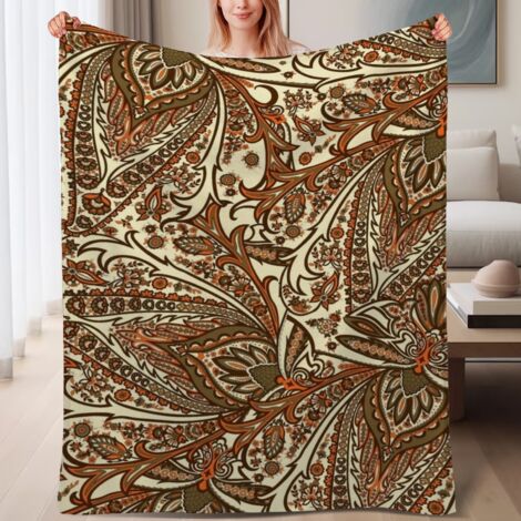 Couverture polaire douce 60x80 pouces, parfait pour lit, canapé, voyage, camping et sortie (1/4)