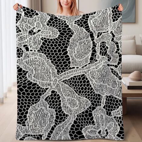 Couverture polaire douce durable et lavable 60x80 pouces, polyvalente pour lit, canapé, voyage, camping (1/4)