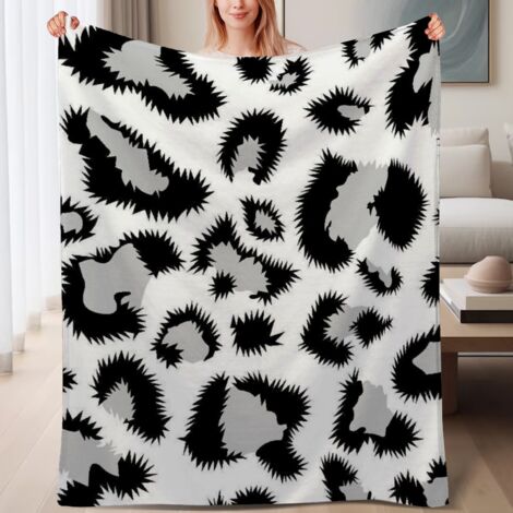 Couverture polaire douce durable et lavable 60x80 pouces, polyvalente pour lit, canapé, voyage, camping et maison (1/4)