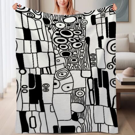 Couverture polaire moelleuse de salon 60x80 pouces, pour lit, canapé, voyage, camping et famille (1/4)
