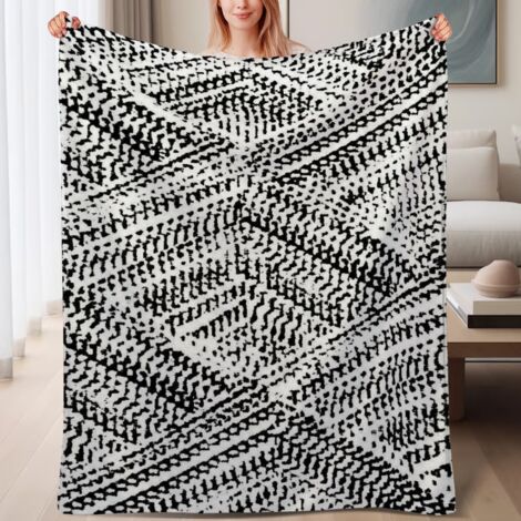 Couverture polaire confortable pour détente 60x80 pouces, usage pour lit, canapé, voyage, camping (1/4)