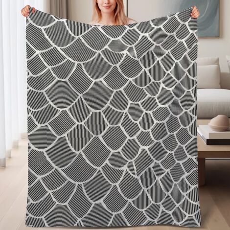 Couverture polaire douce pour usage en hiver 60x80 pouces, isolante et chaleureuse pour lit et canapé (1/4)