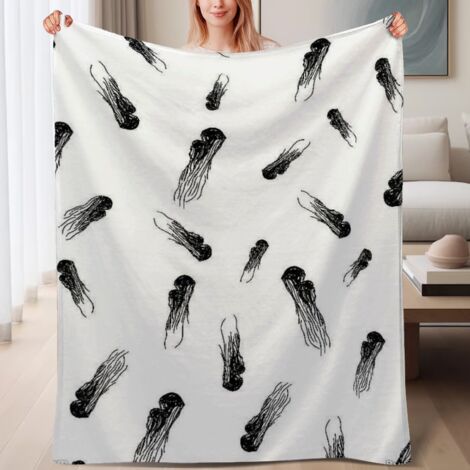 Couverture polaire ultra-douce pour détente 60x80 pouces, adaptée à lit, canapé, voyage, camping et repos (1/4)