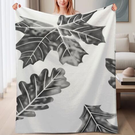 Couverture polaire ultra-douce pour famille 60x80 pouces, idéale pour lit, canapé, voyage, camping (1/4)
