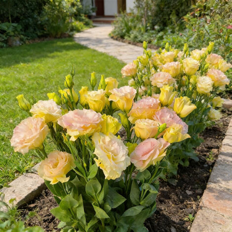 1000 Graines Lisianthus Champagne – Eustoma Raffiné, Culture Facile en Pot ou Pleine Terre, Parfait pour Ambiance Chic Jardin (1/5)