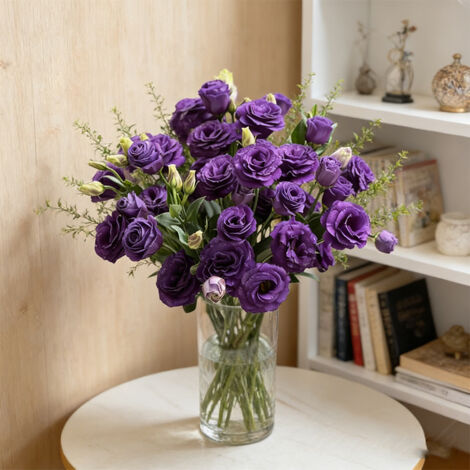 1000 Graines de Lisianthus Violet – Eustoma Grandiflorum Ornemental, Idéal Jardin Coloré, Balcon, Massif et Fleurs Coupées (1/5)