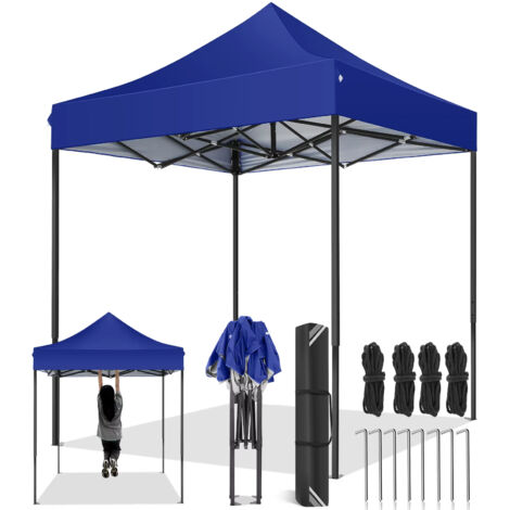 Gazebo pliant 2x2m, imperméable, Stable, résistant à l'hiver, tente de jardin et de fête extérieure facile à utiliser, hauteurs réglables (1/5)