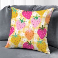 Housse de coussin floral printemps, décoration canapé maison élégante,45×45cm