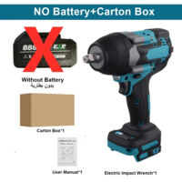 Clé à chocs électrique sans balais, couple de 1800N.M, batterie lithium-ion de 1/2 pouce, outils sans fil pour batterie Makita 18V-No Battery Wrench