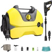 3000W électrique haute pression laveuse Portable lavage voiture pistolet polyvalent Machine à laver pour sols de jardin maison et voiture laveuse pistolet, Jaune