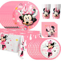 Vaisselle de Decoration Anniversaire MinnieGobelet Assiette Anniversaire Nappe