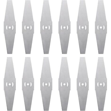 12 Lames de coupe-bordures en métal, Lames de remplacement pour coupe-bordures électriques, Accessoires de débroussailleuse, Lames de tondeuse (1/5)