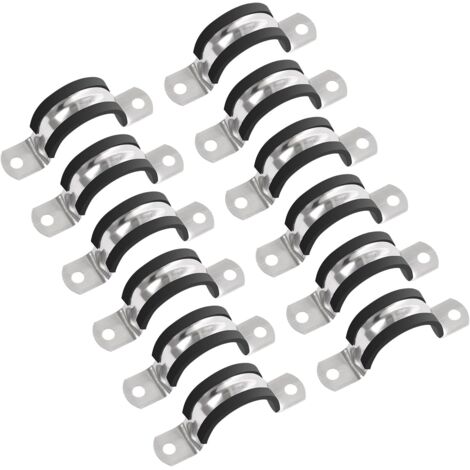 Colliers de serrage pour tuyaux, diamètre 40 mm, sangles pour tuyaux, adaptés aux tuyaux, conduits ou câbles métalliques (12 pièces) (1/5)