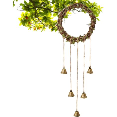 Cloche de porte pour poignées de porte - Décoration murale - Cloche décorative à suspendre pour mur, jardin, terrasse, salon, chambre à coucher - Décoration extérieure (1/5)