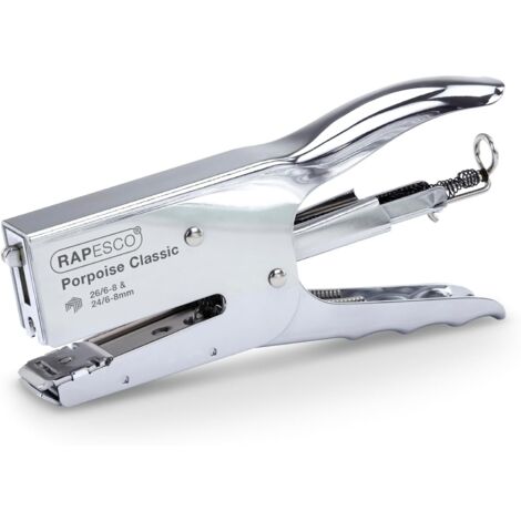 Classique Porpoise Agrafeuse, Capacité de 45 Feuilles, Chrome (1/5)