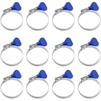 Bulk order of 12 pieces, 32 to 50 mm serrated 304 stainless steel, suitable for PVC, campervans, cars, fish tubes, and other inflatable equipment.
