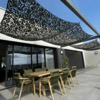 Filet de Camouflage Militaire Renforcé Vert Haut de Gamme Protection Solaire & Voile d'Ombrage Anti-UV Terrasse Pergola Jardin Chasse Airsoft Rideau Déco Résistant Durable