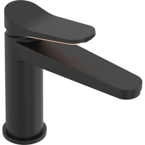 Grifo lavabo negro maneta cobre - ANDEMEN