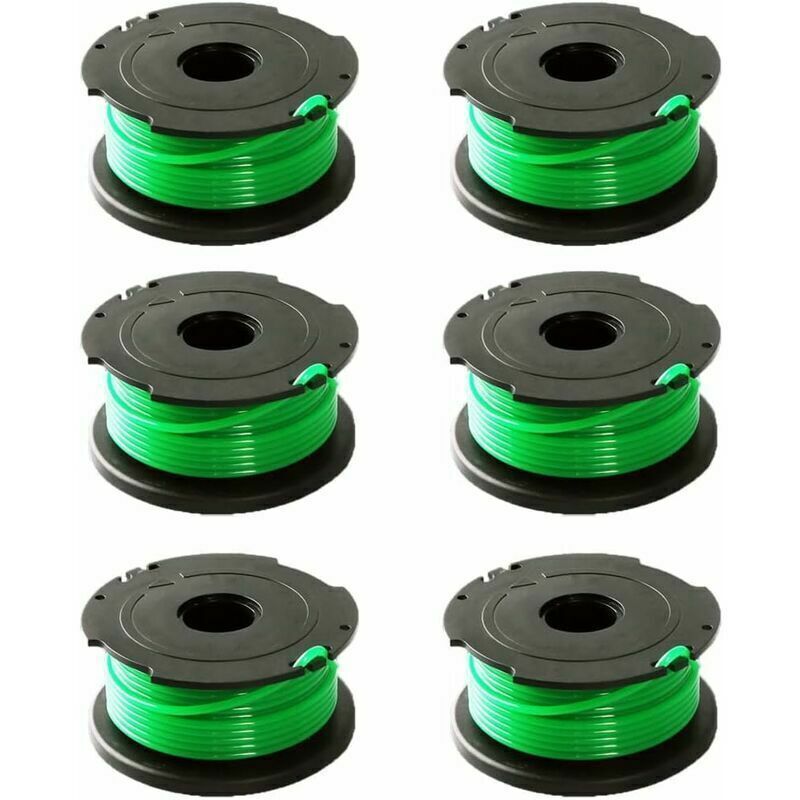 GNXfixt Lot 6 Bobines Fil Débroussailleuse 2 Mm X 6 M – Compatible Black & Decker GL7033 GL8033 GL9035