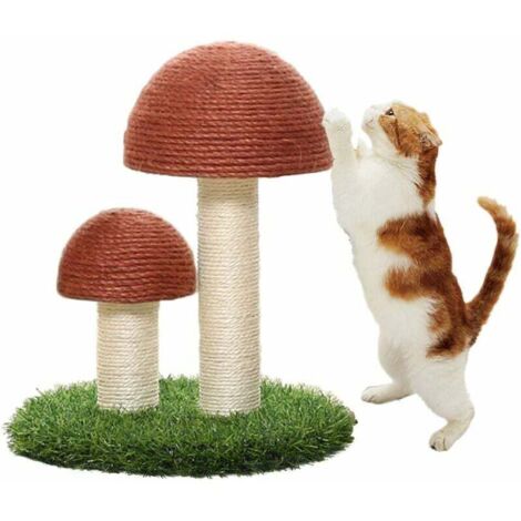 Griffoir pour Chat, Jouets à Gratter Champignons pour Chats et Chatons, Griffoirs pour Chat en Sisal Naturel (1/5)