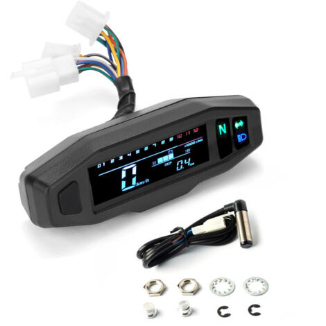 Mini compteur universel LCD numérique moto compteur de vitesse numérique ODO compteur moteur électrique moto tachymètre