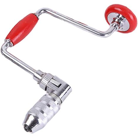 Chignole À Manivelle Vilebrequin,Perceuse À Main Perceuse À Manivelle Manuelle Avec Un Peu,Attache De Charpentier Pour Acrylique En Plastique En Bois,2jaw,12inch