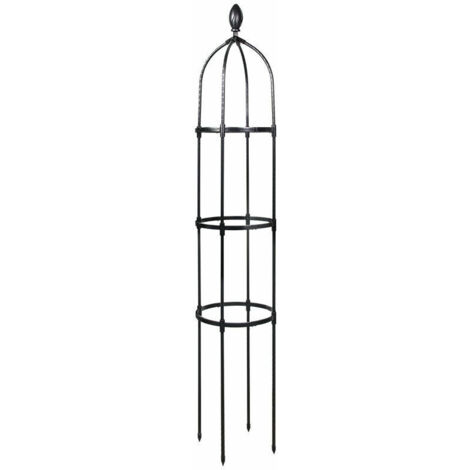 Tuteur de Jardin 145 cm Colonne rosiers Support pour Plantes grimpantes Ø 31.7 cm Obélisque de Jardin (1/5)