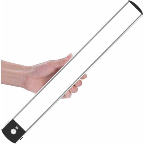 Lampe capt de mouvement, 108 lampes de placard à LED, éclairage sans fil rechargeable réglable sous l'armoire, bandes d'éclairage de nuit pour garage de garage-(40cm) (1/4)