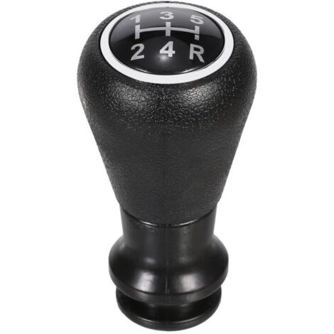 Remplacement de la tete de pommeau de levier de vitesse a 5 vitesses pour PEUGEOT 106 206 306 406 207 307 407 408 508 605 607 807, modele : noir (1/5)
