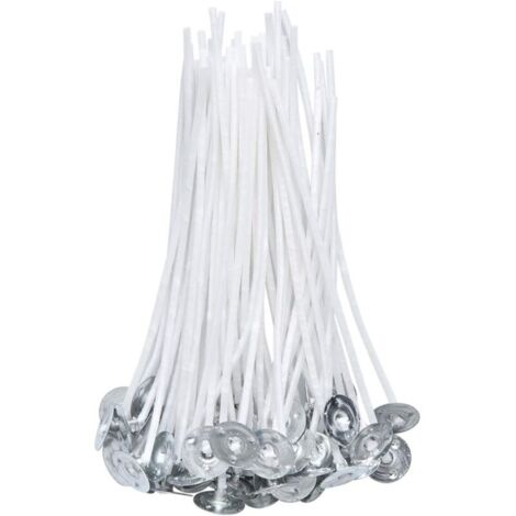 100 Pièces Mèche de Bougie Coton pour la Fabrication de Bougies Bricolage (10cm/4in) (1/5)