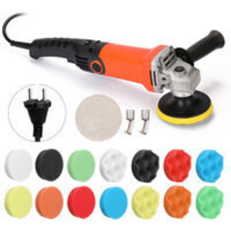 Polisseuse de Voiture Rotative 1200W Disque de polissage 100mm 600 a 8800RPM 6 Vitesses avec 15 Accessoires (1/5)