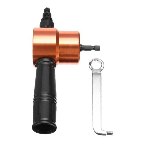 Perceuse grignoteuse double tête Tôle grignoteuse méchage avec mandrin Clé Pièces orange de coupe Force de Provide Surface (1/5)