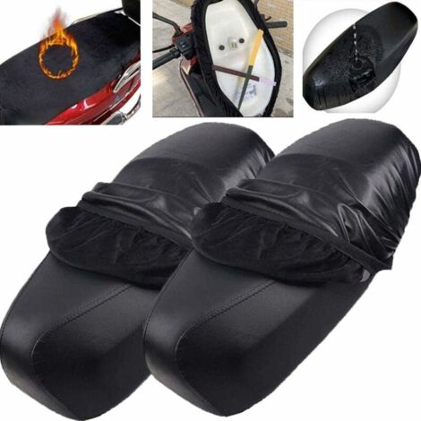 Housse de Siège de Moto, 2PCS Protège-siège de Moto Couvre-Selle pour Scooter Adapté à La Plupart des Sièges de Moto Electriques (1/5)