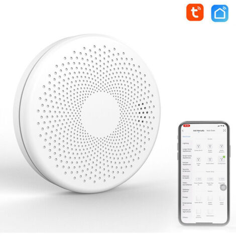 Tuya WiFi 2 en 1 Intelligent fume détecteur de monoxyde de carbone détecteurs de gaz CO son Flash lumière fonction d'alarme (1/5)
