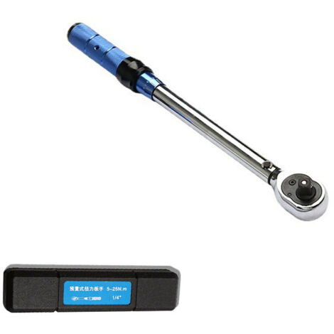 Clé dynamométrique de haute précision, clé dynamométrique de réparation automatique de vélo à domicile réglable en acier au vanadium avec boîte de rangement, 3/8（10-60nm） (1/5)