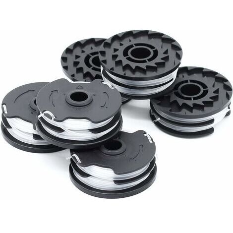 Lot de 6 bobines de fil de rechange pour débroussailleuse sans fil LIDL Parkside PRTA 20-Li A1, B2, C3, PRT 550 A1, A3, PRT 300 A1-2 x 4 m 1,6 mm (1/5)
