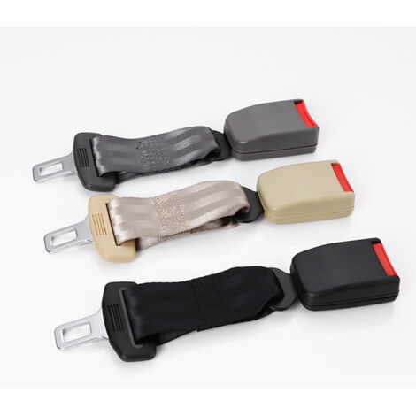 Ceintures de sécurité Lot de 2 rallonges de ceinture de sécurité universelles pour voiture Sangle d'extension de ceinture de sécurité réglable 23 cmbeige 2 pièces