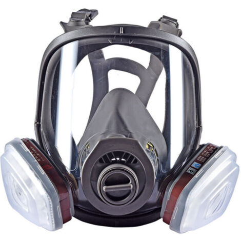 Masque de protection 14 en 1, masque de protection respiratoire réutilisable, masque à gaz, filtre, protection contre les vaps de gaz, masque anti-poussière, adapté au meulage, au polissage, au sou (1/5)