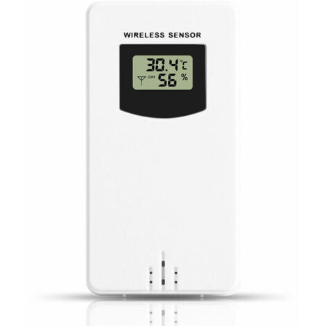 Accessoires de station météo, sonde de température sans fil Sonde extérieure de remplacement, blanc neutre