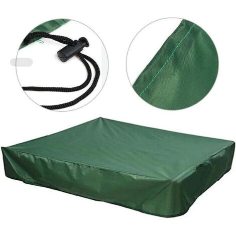 Housse de bac à sable étanche avec cordon de serrage pour bac à sable 150 x 150 cm