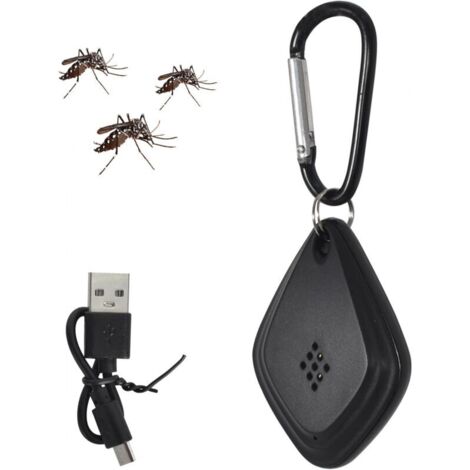 Répulsif Ultrasonique de Moustique, Portable Répulsif Antiparasitaire Extéri/Intéri Contre les Insectes et les Araignées, Répulsif Efficace Contre Mouches, Rats, Cafards, Rongs, Araign (1/5)