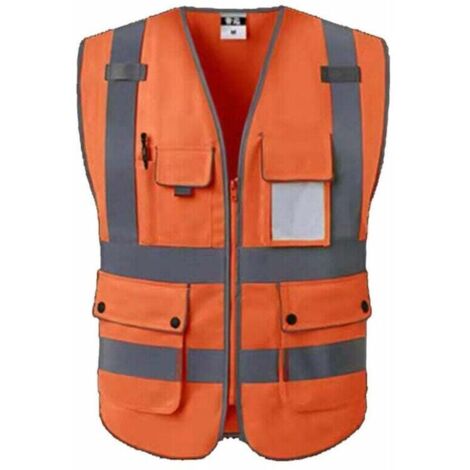 Gilets de sécurité / gilet de travail / gilet de sécurité Poches et zip frontal (1/5)