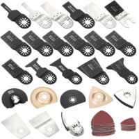 Lame de scie a lame oscillante hybride , accessoires de finition pour outils electriques, lame de scie multifonctionnelle en acier a haute teneur en carbone, 100 pieces