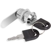 Lot de 8 Serrure Boite aux Lettres Normalisée 25MM, Barillet Boite aux Lettres Convient à la Plupart des Boîtes aux Lettres, Verrou de Porte pour Armoire avec 16 Clés